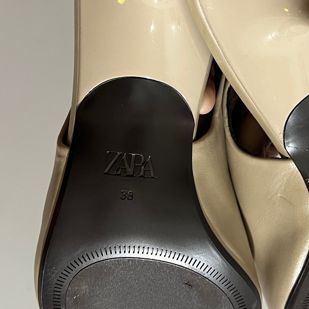Zara nude slingback kitten heel - Picture 3 of 12